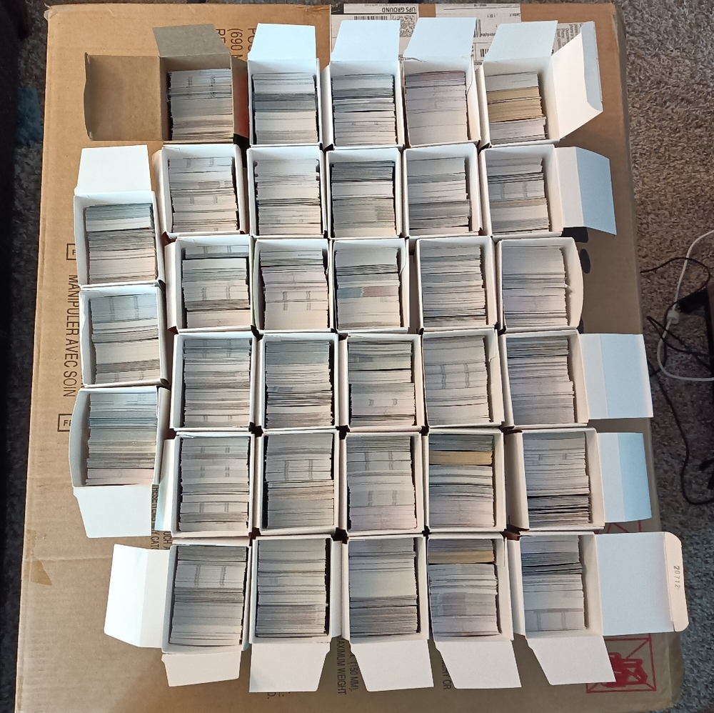 Mystery Football card boxes